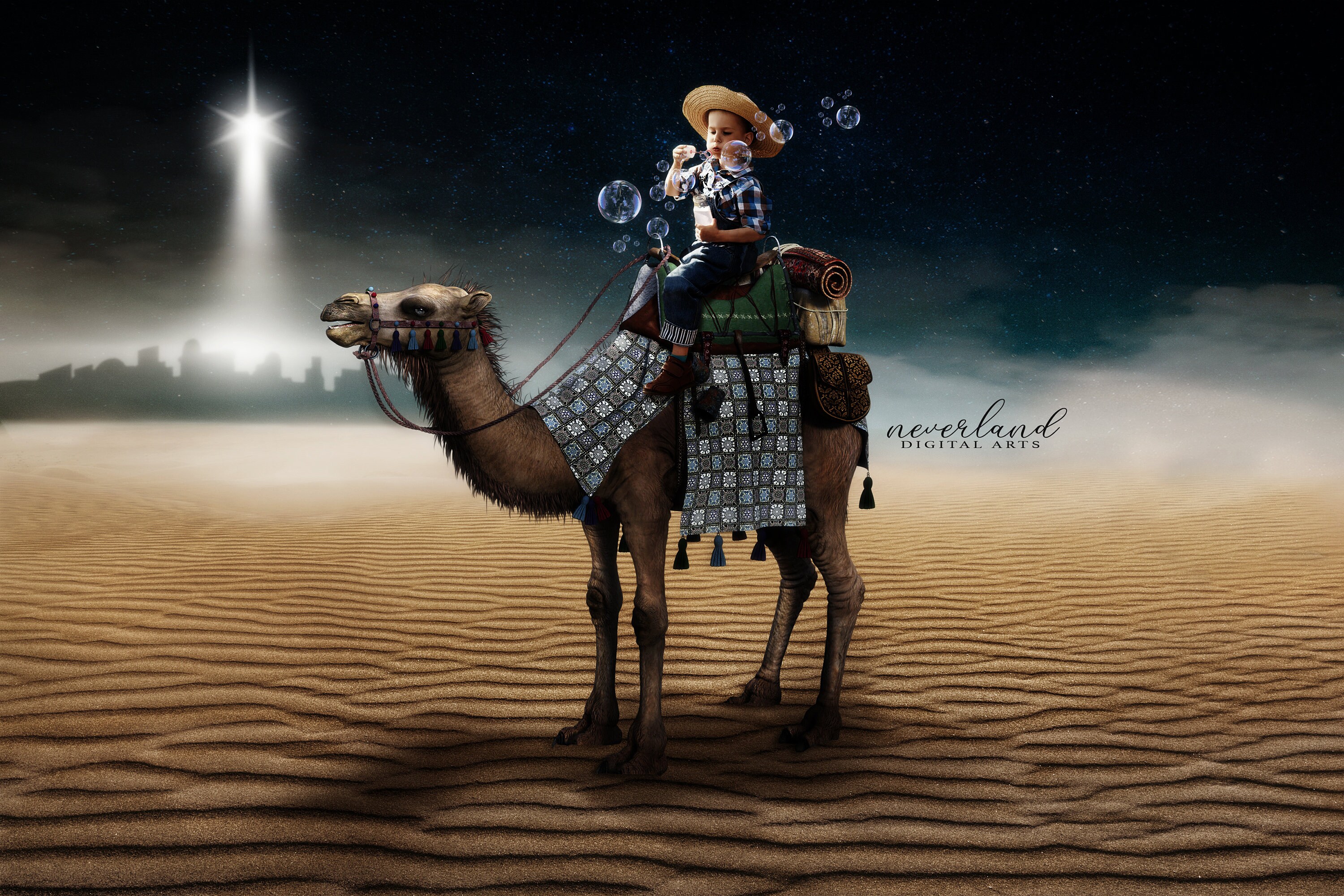 Star of Bethlehem / Digital Background for Photography / | Etsy