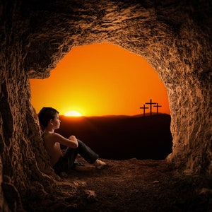 5 PACK Easter Backdrop Background / Digital Backgrounds and Overlays For Photography / Photoshop / For Photographers / Christ / Crucifixion