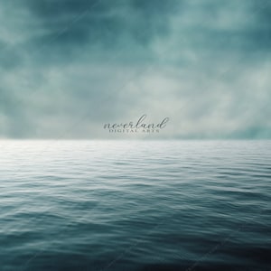 Calm Sea Composite Background / Digital Photography Backdrop for Photographers / Photoshop Overlays