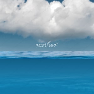 Under Water Composite Background / Digital Photography Backdrop for Photographers / Photoshop Overlays