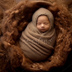 Tło dla noworodka / Wstaw twarz / PNG Przezroczyste tło dla fotografów / Cyfrowy rekwizyt / Nakładka BoHo dla noworodka /