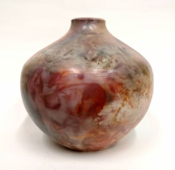 Pit Fired Vase Etsy