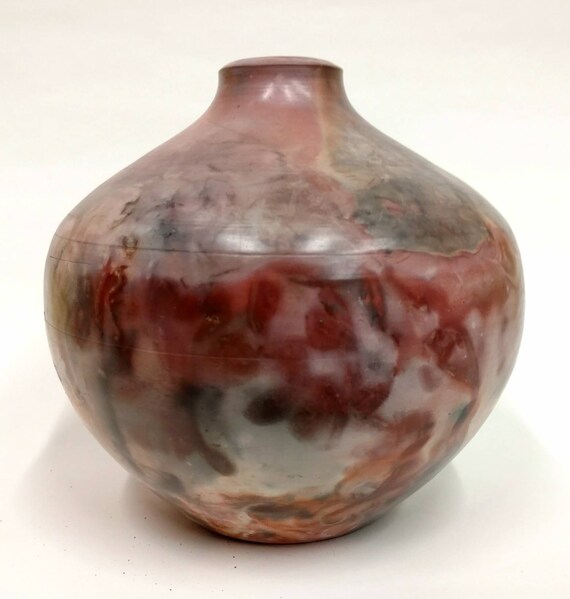 Pit Fired Vase Etsy