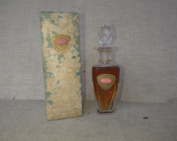 superbe flacon à parfum ancien, Muguet