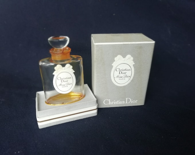 ancien flacon à parfum de collection Christian Dior, Miss Dior, vide.