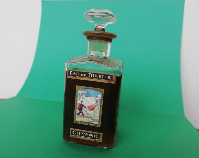 rare flacon à parfum ancien, Bichara, Chypre