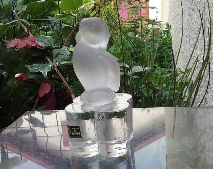 chouette en cristal de Sèvres