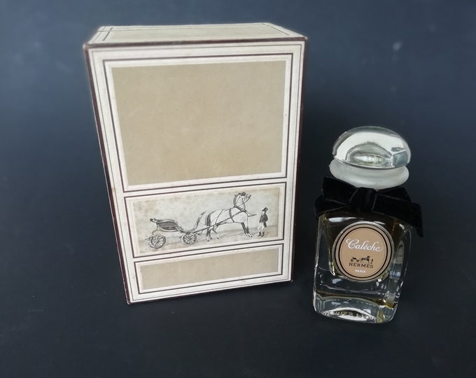 superbe flacon ancien, parfum calèche, modèle grand luxe, Hermès