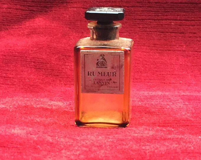 petit flacon à parfum ancien, LANVIN, Arpège, bouchon émeri, dessin de P.Iribe