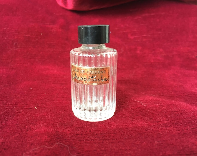 ancien petit flacon à parfum Moustache, vintage