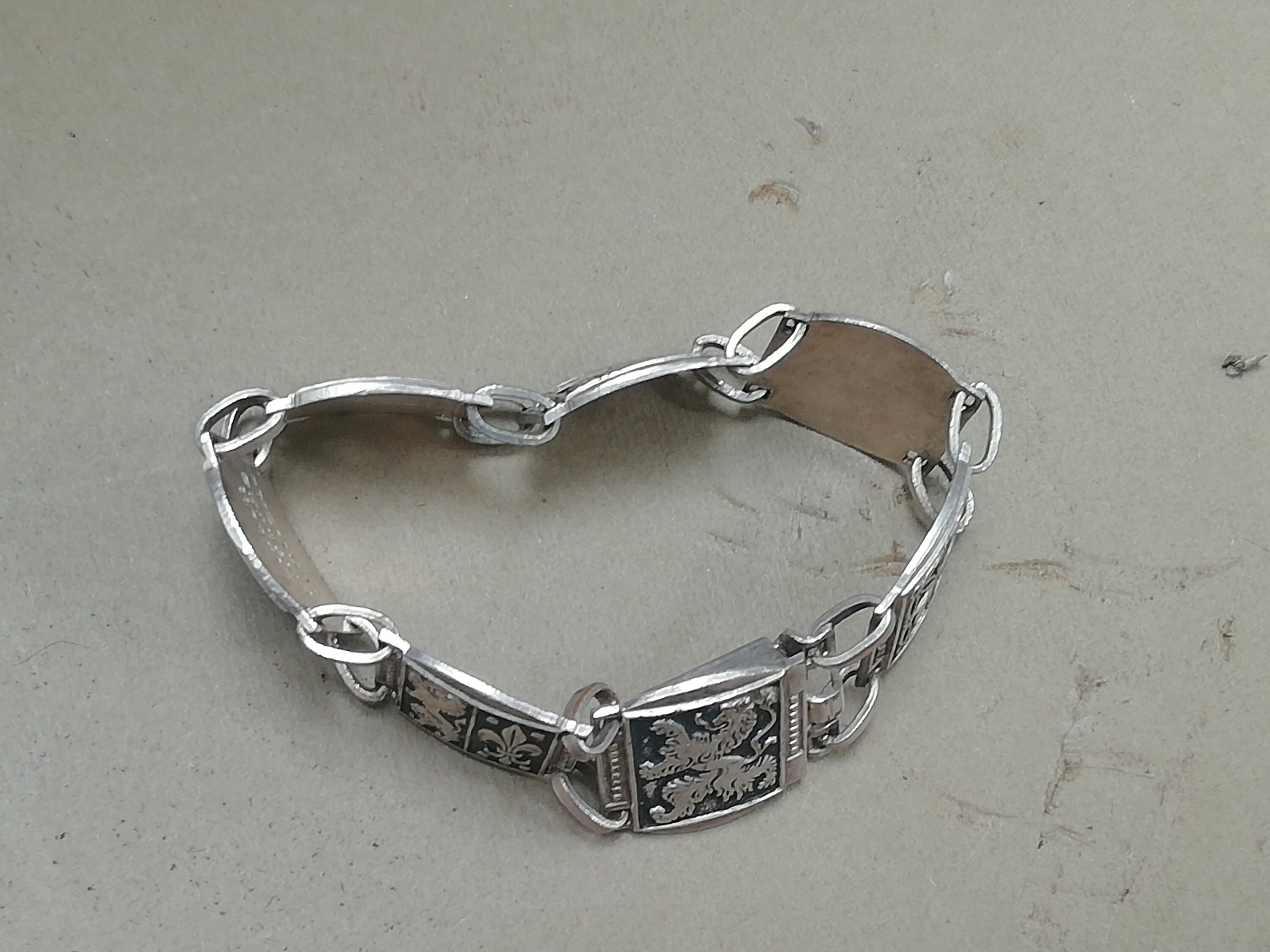 bracelet rétro bijou vintage fantaisie perle couleur vert argent bois