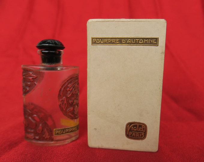 ancien petit flacon à parfum, parfumerie Violet, Lucien Gaillard, boite d'origine