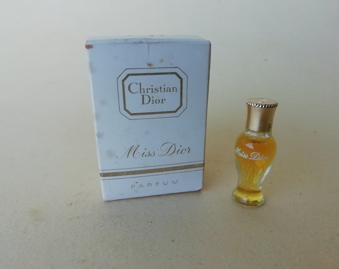 ancienne miniature de parfum Miss Dior Christian Dior, 1947