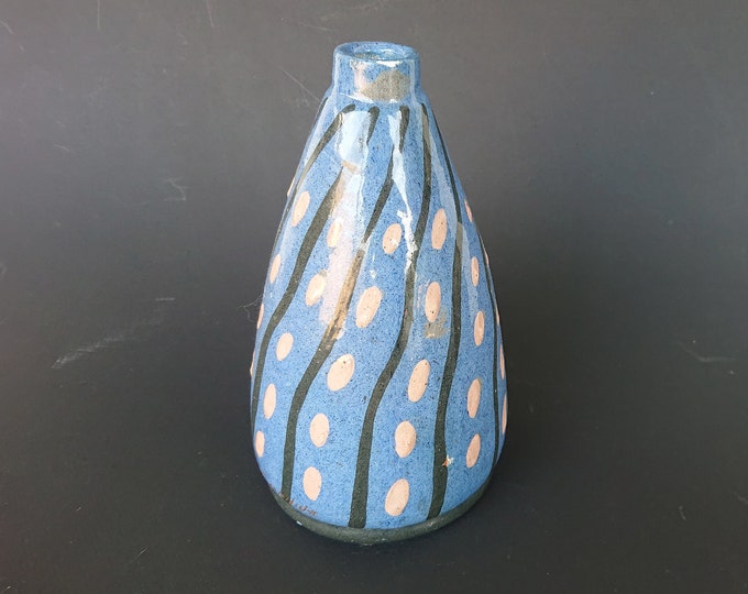 vase ancien art-déco en céramique, pièce artistique signée