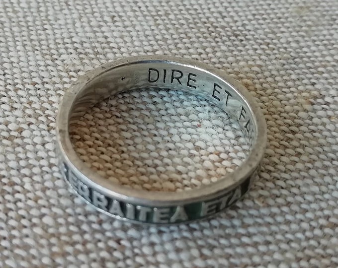 bijoux homme et femme, bague parlante ancienne du Pays Basque en argent