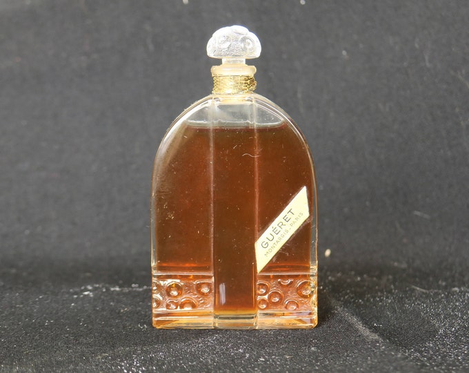 Petit flacon à parfum de collection, d'époque art-déco. GUERET, MONTARGIS-PARIS, vintage art-deco