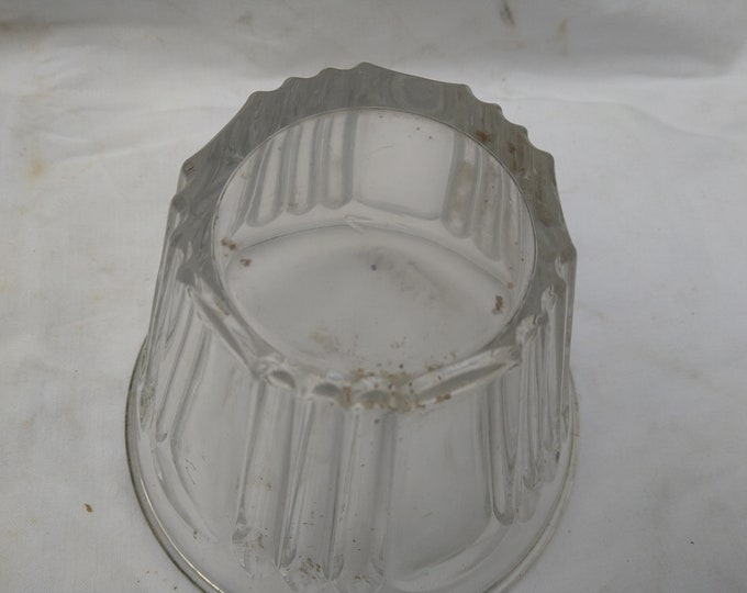 pot à confiture ancien en verre soufflé, 19 ème siècle XIX ème siècle.