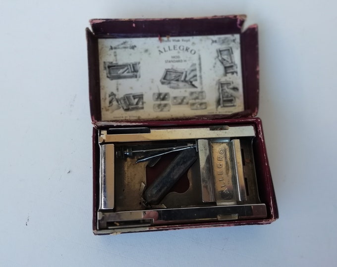 vieux matériel Allegro pour affûter les lames de rasoir