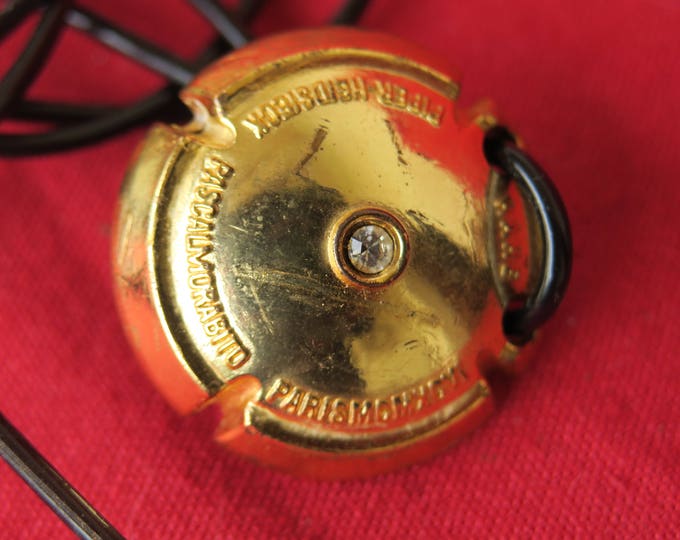 bijoux vintage, pendentif Pascal Morabito capsule de champagne Piper-Heidsieck
