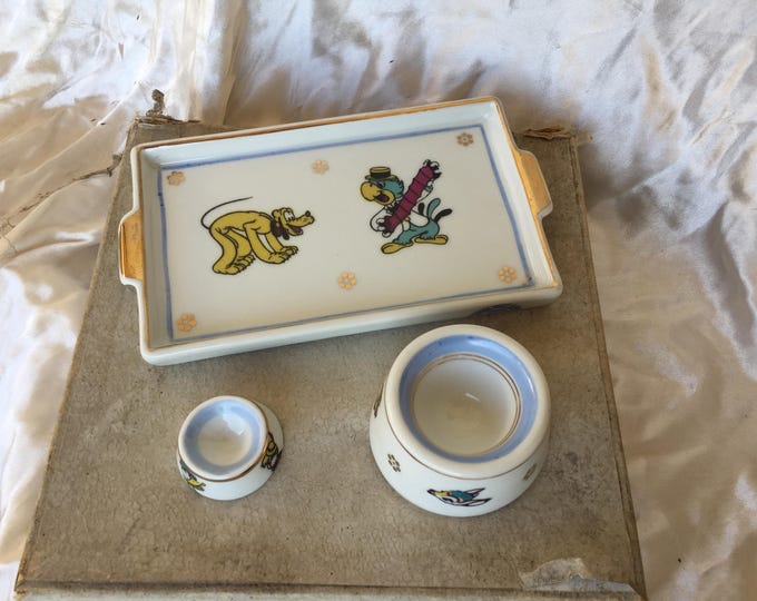 Walt Disney's, année 50-60, Singer Porcelaine de Limoges, petits objets de collection pour enfants