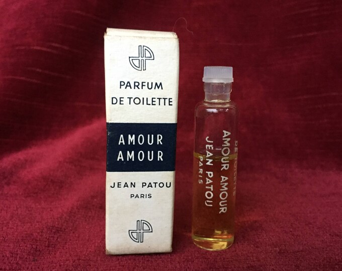 ancien flacon tube miniature amour-amour Jean Patou