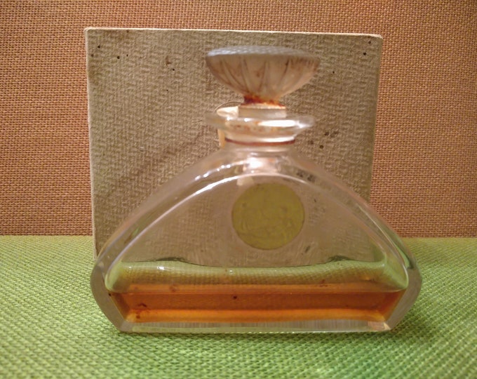 Héliotrope de Coty, flacon à parfum ancien crée par René Lalique entre 1910 et 1920