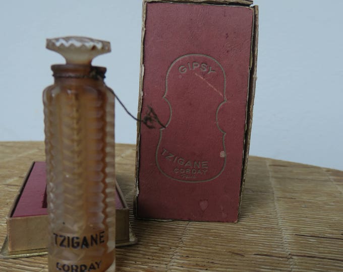 ancien flacon à parfum de René Lalique, Gipsy-Tzigane de Corday, old perfume bottle