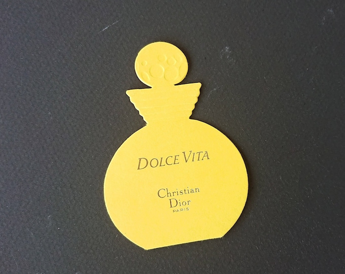 carte parfumée publicitaire parfum Christian Dior