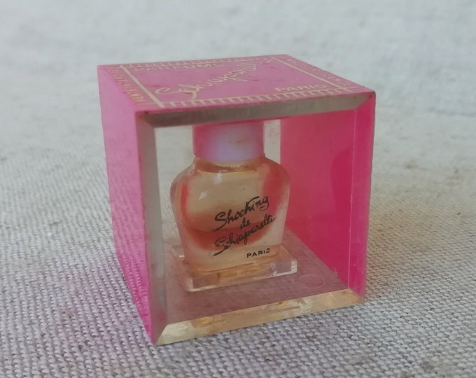 ancien flacon échantillon miniature  parfumerie Schiaparelli, parfum Schocking
