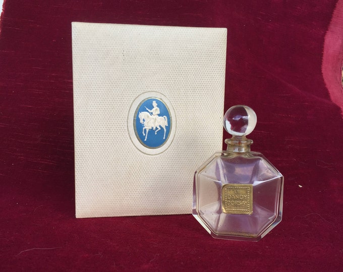 flacon à parfum ancien de collection fabriqué par Baccarat Le Dandy d' Orsay 1922 dessiné / L. Süe & Mare,old perfume bottle collection