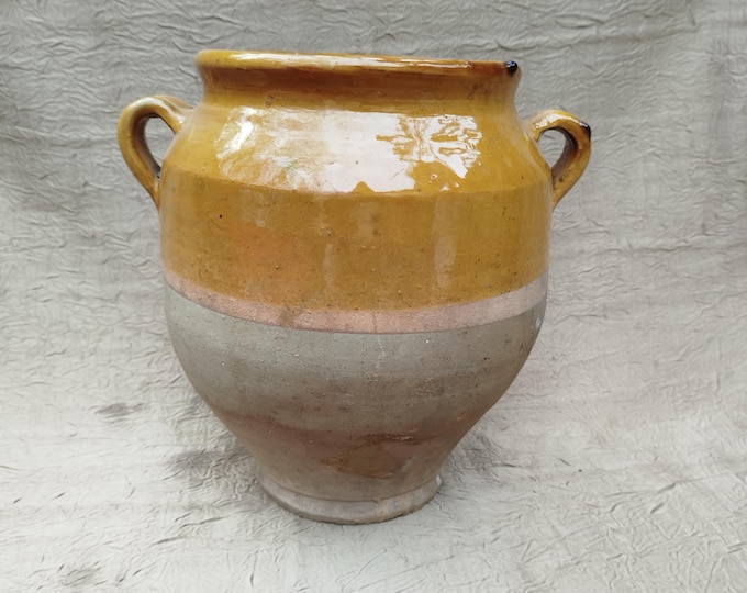 ancien pot à graisse, Sud-Ouest, art populaire Français