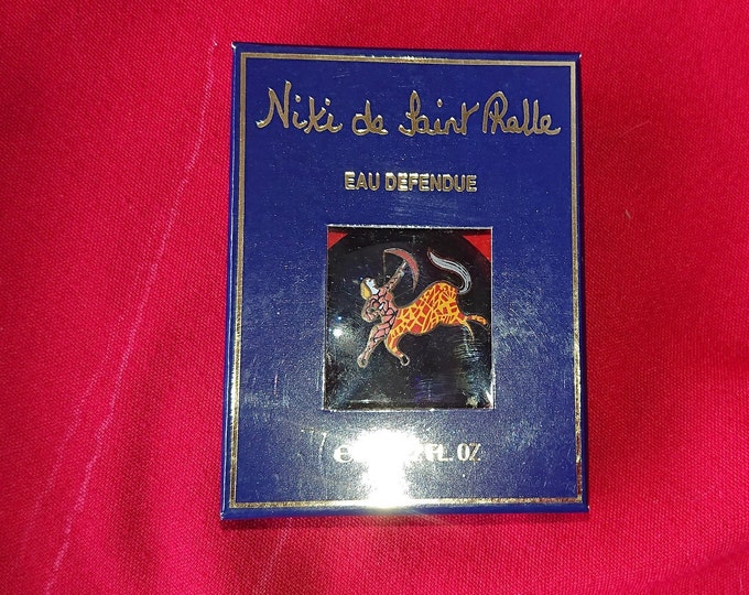miniature vintage Niki de Saint Phalle, eau défendue 6 ml, signe du zodiac, le sagittaire