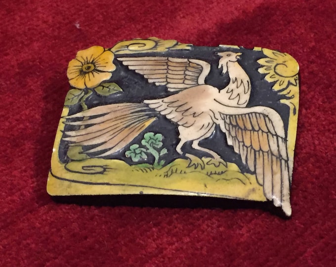 bijoux vintage, ancienne broche bijoux fantaisie en galalithe