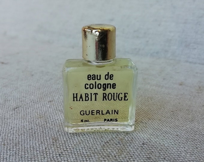 eau de Cologne Habit rouge Guerlain miniature ancienne