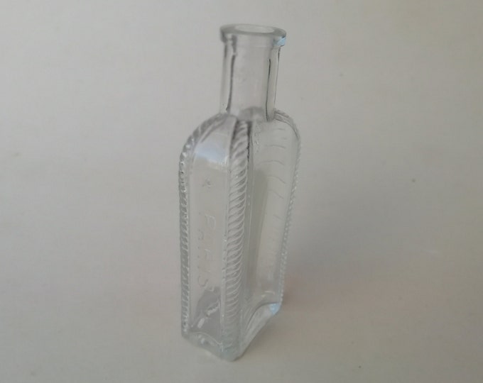 flacon à parfum ancien en verre soufflé Gellé Frères Paris