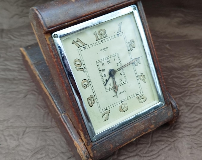 ancien réveil de voyage Hermès