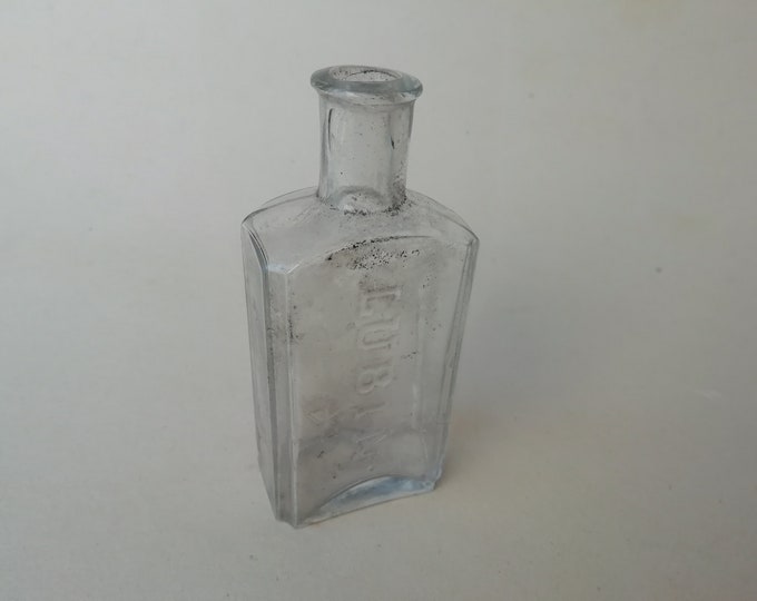 flacon à parfum ancien en verre soufflé parfumerie Lubin