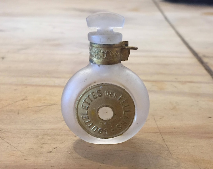 petit flacon à parfum ancien testeur, touche oreille, gouttelettes des Fellahs, Paris, Collection