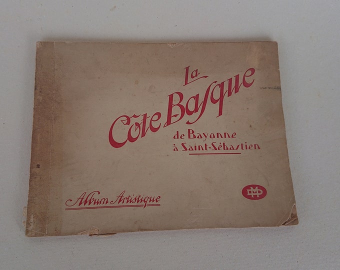 la côte Basque de Bayonne à St Sébastien, album photos anciennes, phototypie