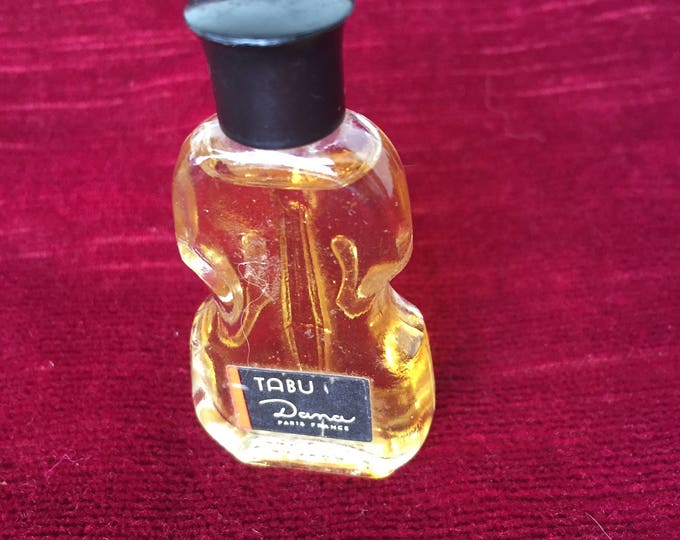 ancien petit flacon à parfum de collection en forme de violon Tabu de Dana