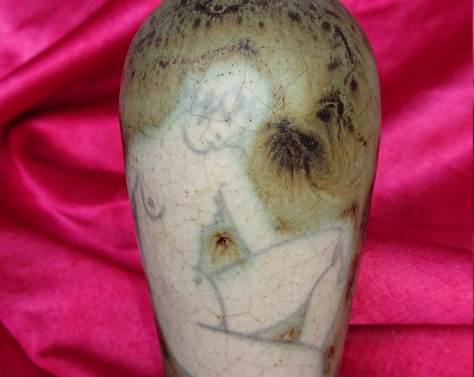 céramique ancienne décors de femme nue