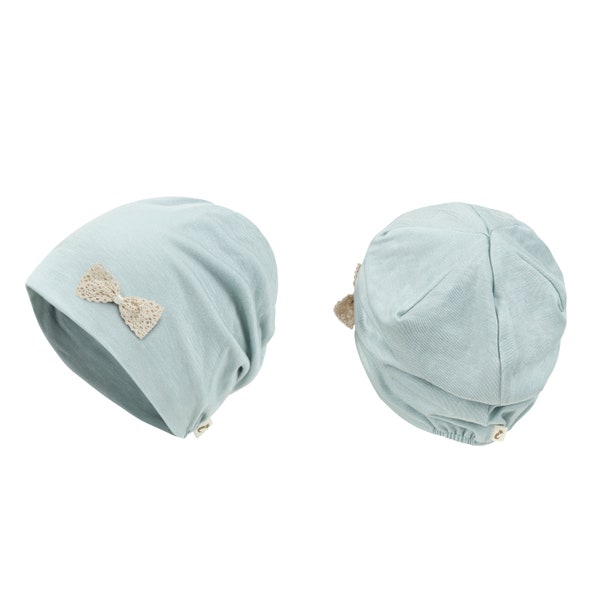 Gorro de quimioterapia ililily de Tencel Lyocell con broche desmontable, gorro de quimioterapia, gorro ultra suave para dormir