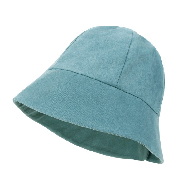Cotton Bucket Hat: Soft Brushed Fabric, Tencel Lining