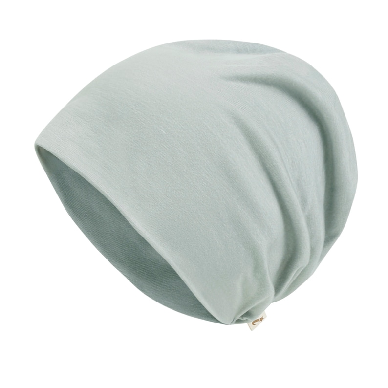 ililily Chemo Hat TENCEL™Lyocell Color Ultra Soft Stretchable Beanie Head Cover 5 Grey