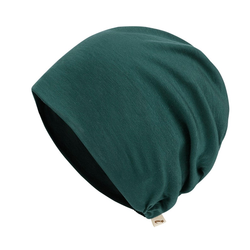 Bonnet chimio TENCEL™ Lyocell couleur ultra doux et extensible ililily image 10