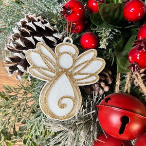Angel Ornament - Glitter Angel Ornament