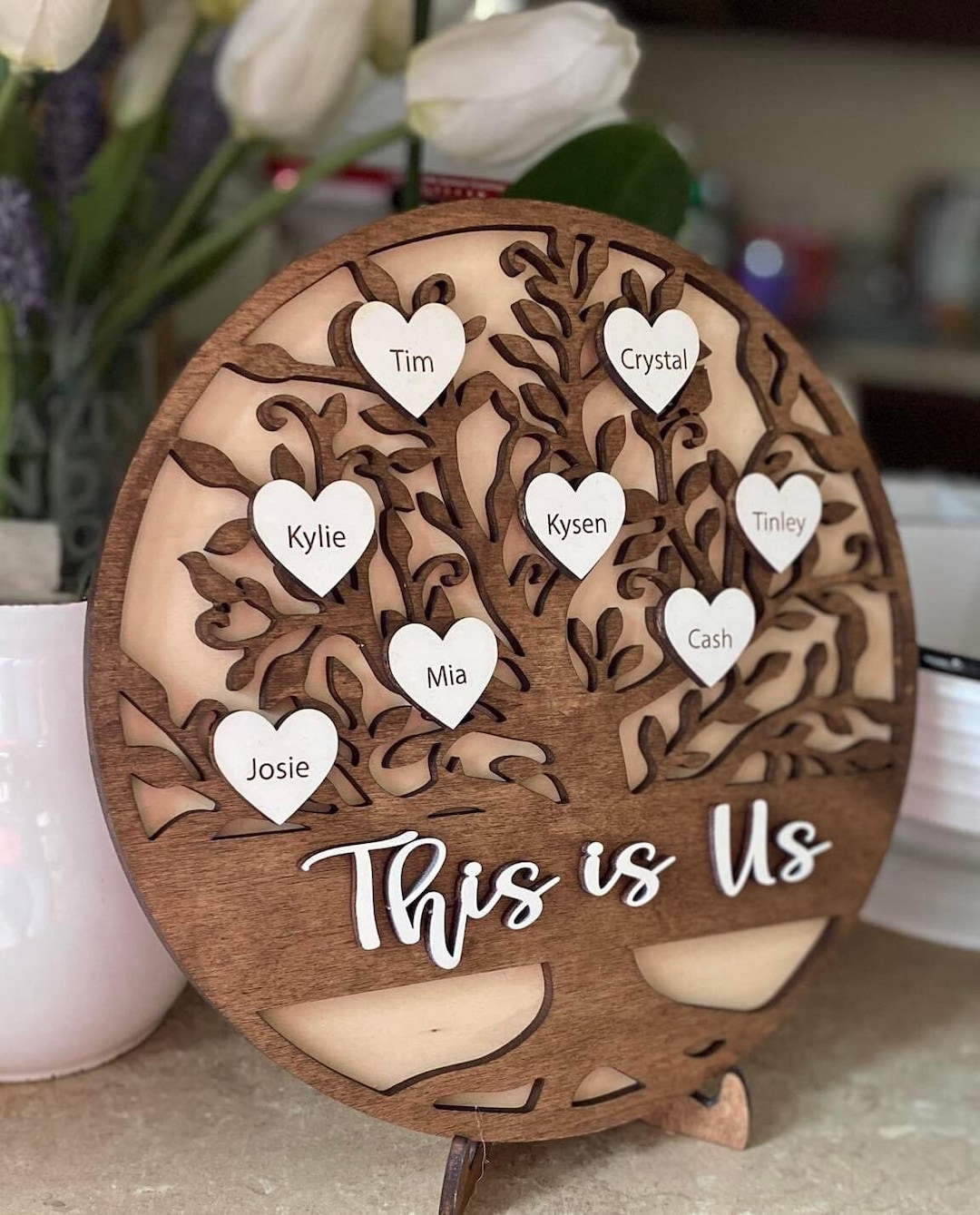 This is Us Family Tree Sign Custom Family Tree Sign Personalized Family