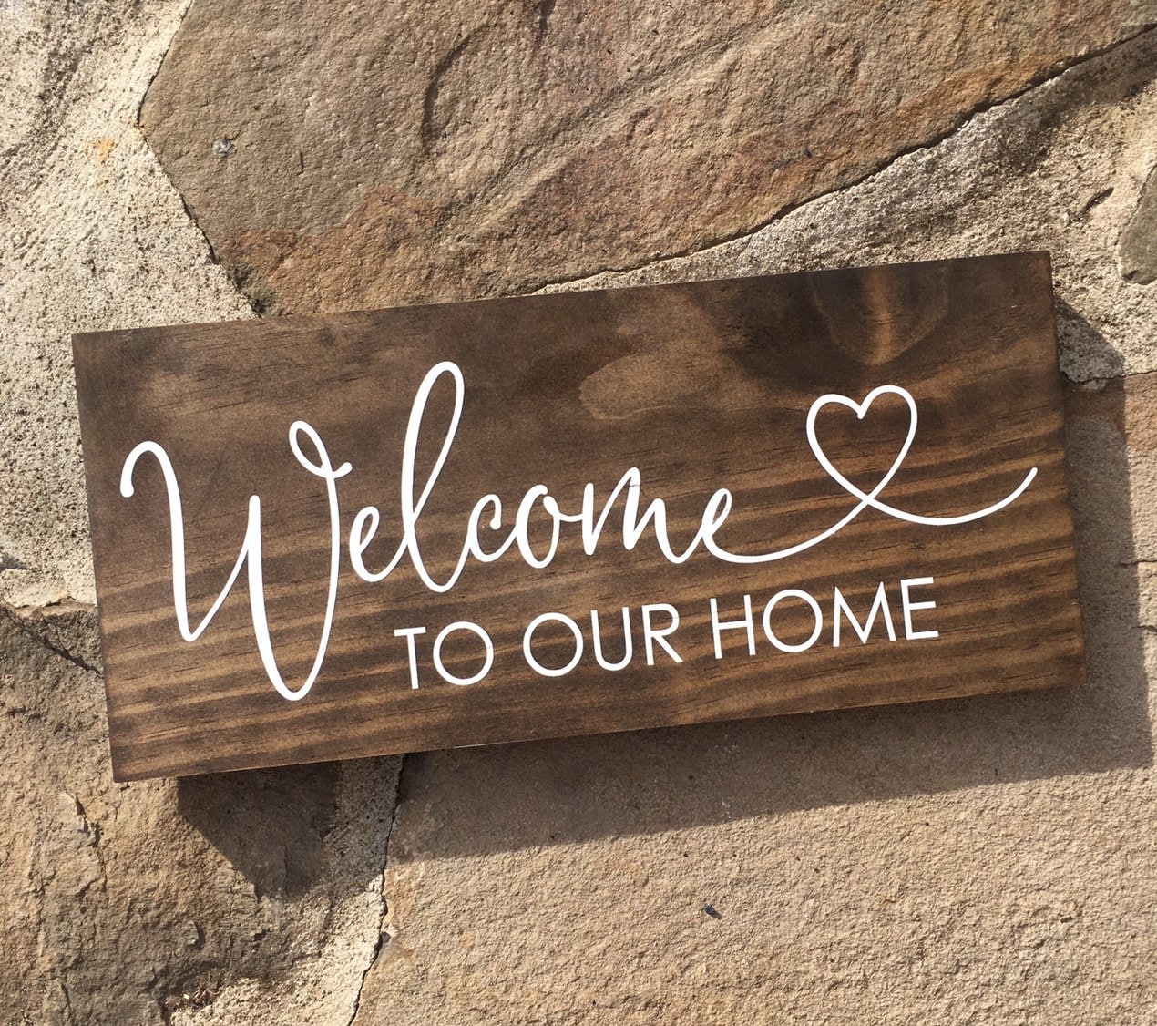 Welcome To Our Home Wooden Sign Wooden Welcome Sign New - Etsy