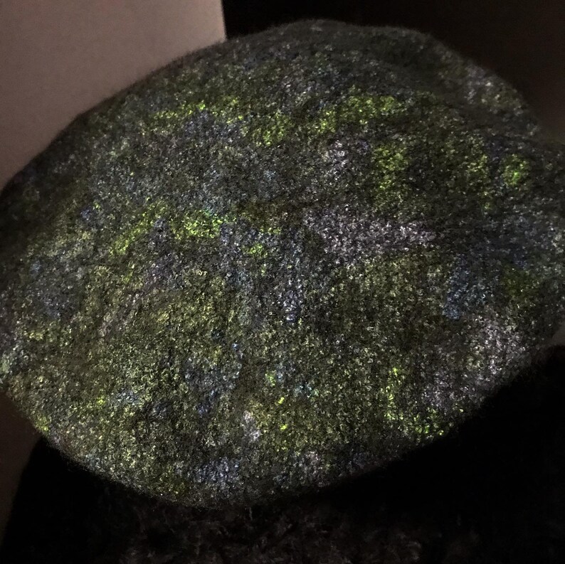 wet felted,hand made beret boho,natural wool,natural fibers bamboo fiber finest merino wool
