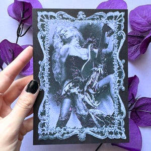 Sweet Devastation | 5 x 7 Art Print | Witchy Punk Collage | Eclectic Gothic Home Decor | Small Gothic Art Prints | Feminist Musician